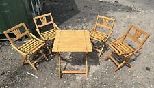 Usado, Conjunto de cadeiras e mesas infantis dobráveis vintage de madeira período Art Deco anos 20-30 comprar usado  Enviando para Brazil