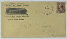 Capa de anúncio para Thurston Brothers, caixões, caixões, móveis, South Union, Maine., usado comprar usado  Enviando para Brazil
