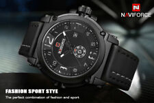 Steampunk NAVIFORCE sport MEN  watch  Leather Quartz  comprar usado  Enviando para Brazil