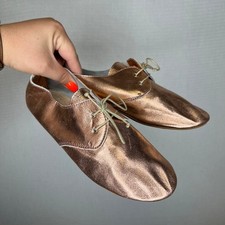 Sapatos femininos casuais com cadarço Hobes metálico ouro rosa barco comprar usado  Enviando para Brazil