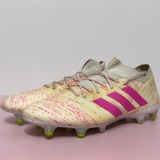 Chuteiras de futebol masculinas brancas ADIDAS Nemeziz 18.1 FG (SG) tamanho EUA 10.5, usado comprar usado  Enviando para Brazil