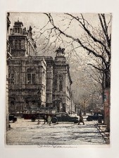 Signed colored etching for sale  Santa Clara