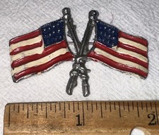 Antique patriotic crossed for sale  Harlan