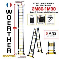 Echelle escabeau télescopique d'occasion  Nice-
