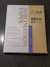 Papel de sublimação A-SUB 8,5X11 120g 110 folhas jato de tinta transferência de sublimação leitura comprar usado  Enviando para Brazil