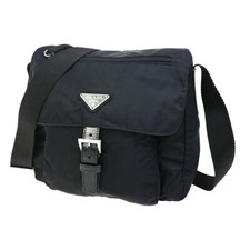 Bolsa de ombro PRADA logotipo Tessuto couro náilon preta SHW Itália 35YG487 comprar usado  Enviando para Brazil