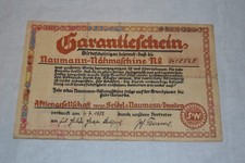 Garantieschein 1932 nähmaschi gebraucht kaufen  Zschopau