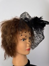 Elegant black fascinator for sale  WAKEFIELD