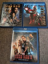 Iron Man Trilogy (Blu-ray, 3-Movie Collection) Blue ray and DVD comprar usado  Enviando para Brazil