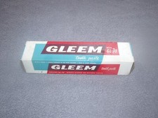Pasta de dientes GLEEM de colección de los años 50 primer embalaje con GL-70 en caja nueva de colección segunda mano  Embacar hacia Mexico