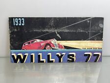 1933 willys sales for sale  Parma