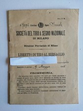 Libretto tiro bersaglio usato  Zeccone