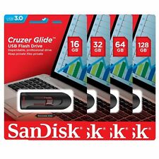 Unidad flash SanDisk Cruzer Glide USB 3.0 16 GB 32 GB 64 GB 128 GB memoria de pulgar segunda mano  Embacar hacia Argentina