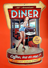 Targa metallo diner usato  Italia