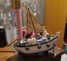 Wooden trawler ornament for sale  HENGOED
