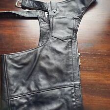 Black leather chaps for sale  Blanchard