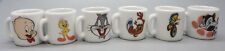 Lote de 6 mini canecas de porcelana miniatura Looney Tunes 1,25" de altura comprar usado  Enviando para Brazil