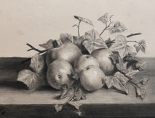 Antique drawing charcoal d'occasion  France