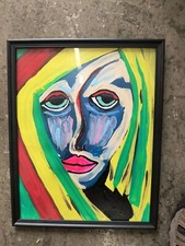 Colorful acrylic painting for sale  Fall River