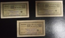 CONQUISTA (CÓRDOBA). 10-25 Y 50 CÉNTIMOS CONSEJO MUNICIPAL, usado comprar usado  Enviando para Brazil