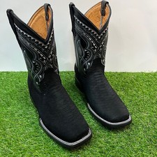 Botas masculinas WESTERN COWBOY couro PYTHON PRETO FOSCO estampa biqueira quadrada BOTA PITON comprar usado  Enviando para Brazil