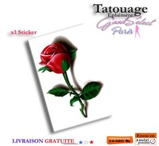 Tatouage temporaire rose d'occasion  France