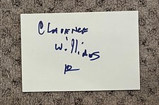 CLARENCE WILLIAMS III ASSINADO 4x6 CARTÃO ÍNDICE MOD SQUAD MEIO COZIDO AUTOMÁTICO RARO, usado comprar usado CLARENCE WILLIAMS III ASSINADO 4x6 CARTÃO ÍNDICE MOD SQUAD MEIO COZIDO AUTOMÁTICO RARO, usado comprar usado  Enviando para Brazil