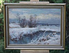 Zdenek Nemastil - (1879 Zásmuky – 24. Února 1942 Praha ) Winter Landscape na sprzedaż Zdenek Nemastil - (1879 Zásmuky – 24. Února 1942 Praha ) Winter Landscape na sprzedaż  PL