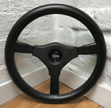 Volante de couro preto genuíno Momo Cavallino 350mm. Clássico retrô.  14A comprar usado  Enviando para Brazil
