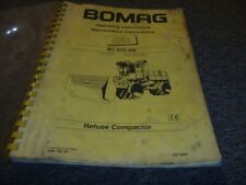 Bomag BC 670 RB Compactador de Recusa Proprietário Operador e Manual de Manutenção 008 160 61 comprar usado  Enviando para Brazil