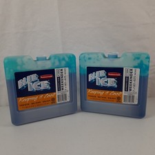 Rubbermaid Blue Ice Weekender Vintage Novo Antigo Conjunto de 2 Cascas Duras #1034 comprar usado  Enviando para Brazil