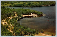 Usado, Cartão postal antigo com vista aérea Lavallee Tent & Trailer Park, Faraday Ontario #2 comprar usado  Enviando para Brazil
