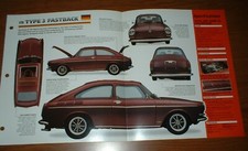 1970 VW 1600 TL Tipo 3 Fastback Original Imp Brochura 70 61-73 Volkswagen comprar usado  Enviando para Brazil