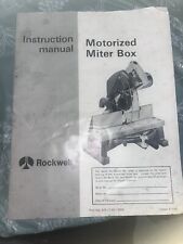 Rockwell instruction manual for sale  Mountain View