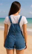 Jeans latzhose shorty gebraucht kaufen  Weingarten