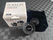 Rokinon 12mm 2.0 for sale  USA