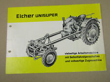 Prospekt eicher unisuper gebraucht kaufen  Merseburg