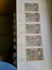 Reichsbanknoten 5x20 mark gebraucht kaufen  Kiel