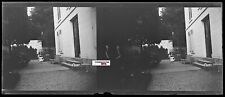 Placa fotográfica de vidro estéreo menina, casa, preto e branco negativo 4,5x10,7 cm comprar usado  Enviando para Brazil
