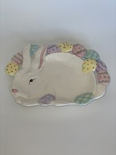 Prato de cerâmica coelho da Páscoa ovos pastel cômoda para bebê comprar usado  Enviando para Brazil