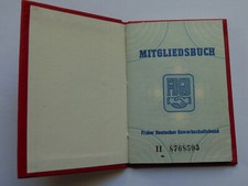 Ddr fdgb mitgliedsbuch gebraucht kaufen  Berlin