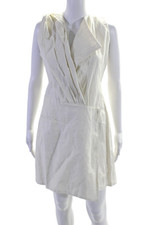 Mini vestido Osklen feminino gola V sem mangas linho bege tamanho M comprar usado  Enviando para Brazil