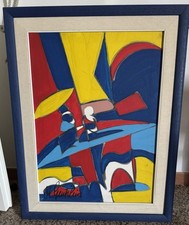Aldo gentilini.tempera tela usato  San Cataldo