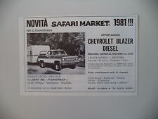 Usado, advertising Pubblicità 1981 FUORISTRADA CHEVROLET BLAZER DIESEL - SAFARI MARKET comprar usado  Enviando para Brazil