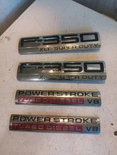 Usado, 2005-10 Ford F-350 XLT Super Duty Powerstroke Turbo Diesel V8 Fender Badges Four comprar usado  Enviando para Brazil