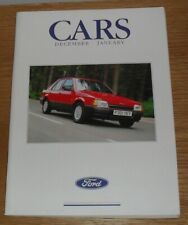 Usado, Folheto Ford 1989 Fiesta S XR2 Escort XR3I conversível Orion Ghia Sierra Scorpio comprar usado  Enviando para Brazil