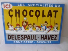 Plaque émaillée chocolat d'occasion  Joué-lès-Tours