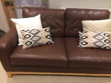 Leather sofa used for sale  FAVERSHAM