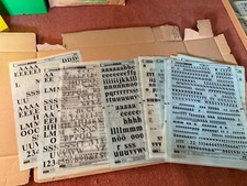 Letraset sheets used for sale  DEREHAM