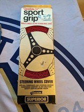 1976 Vintage "Original 500" Sport Grip Steering Wheel Cover Red With Box, używany na sprzedaż  Wysyłka do Poland
